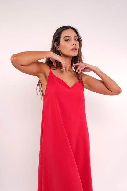 Vestido Olivia Cereza