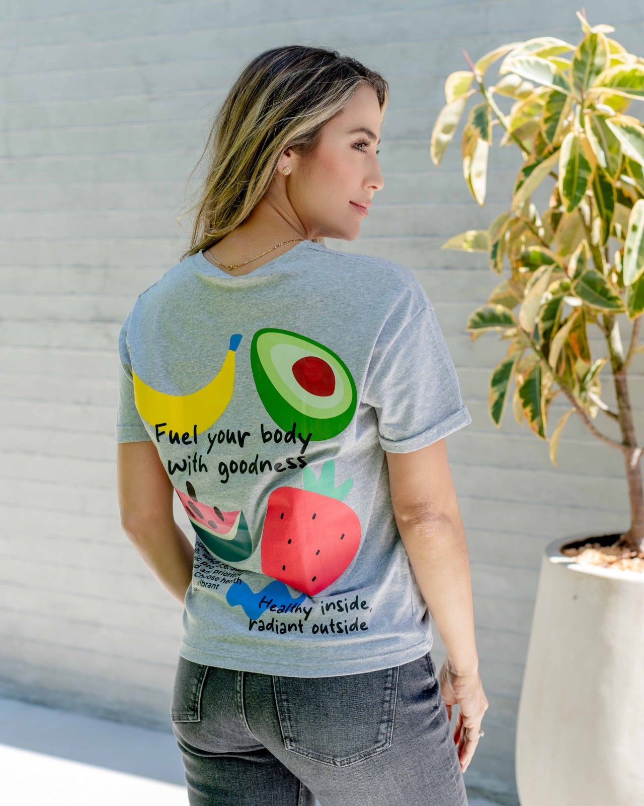 Camiseta Kila Fruits gris