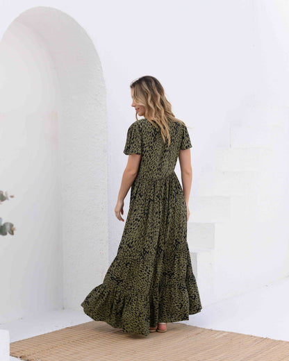 Vestido Praga Print Verde