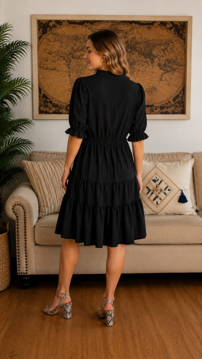 Vestido Positano Negro