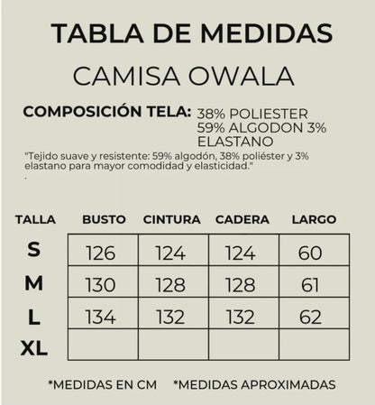 Camisera Owala marfil