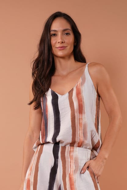 Blusa Elsa tierra