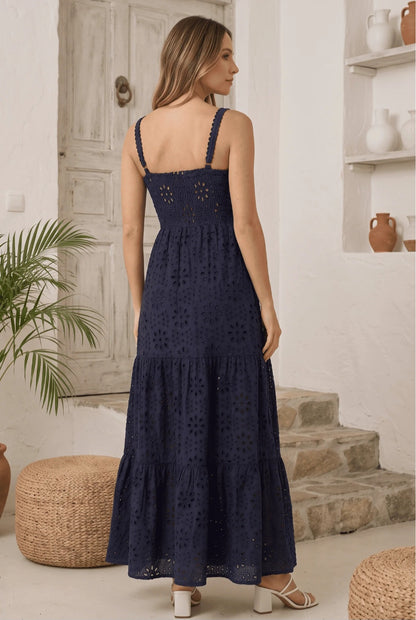Vestido Largo Oasis Azul