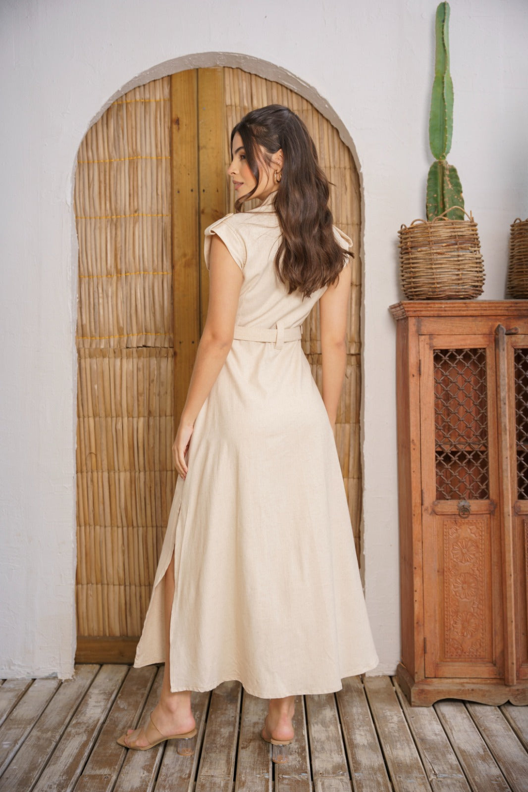Vestido Sara beige