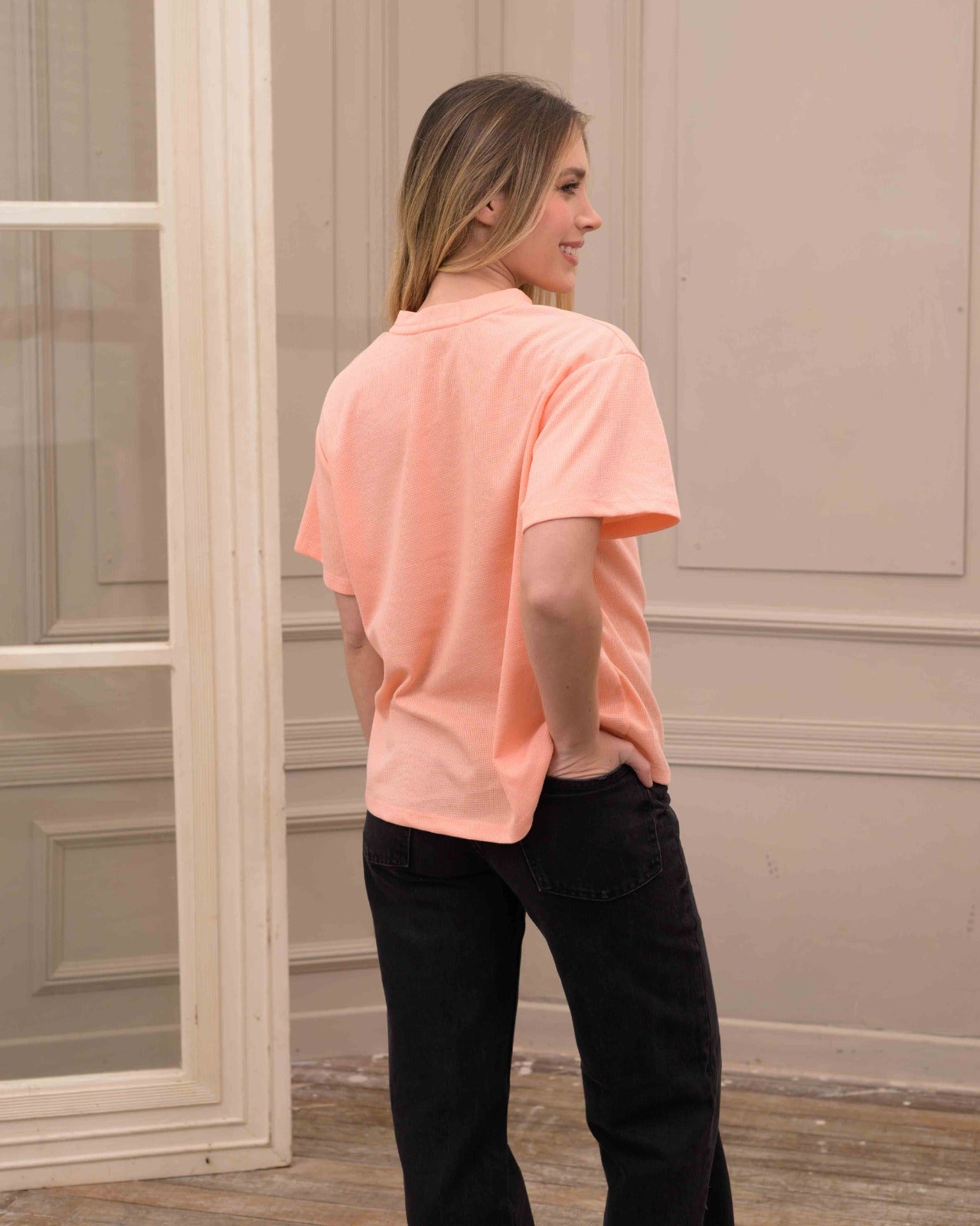 Camiseta Cali Wafer Coral