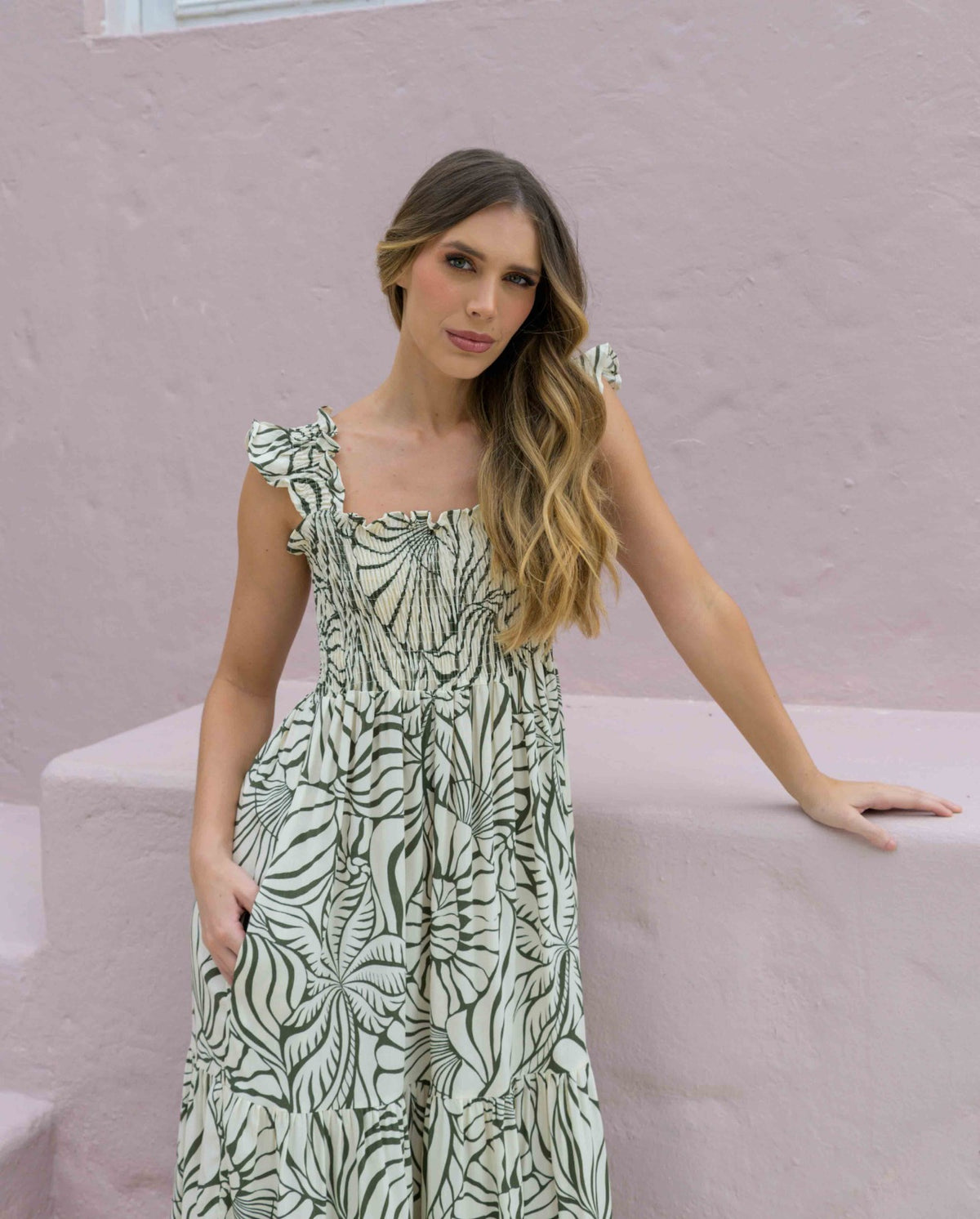 Vestido Sally Shell verde