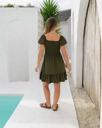 Vestido Maite Plane Green