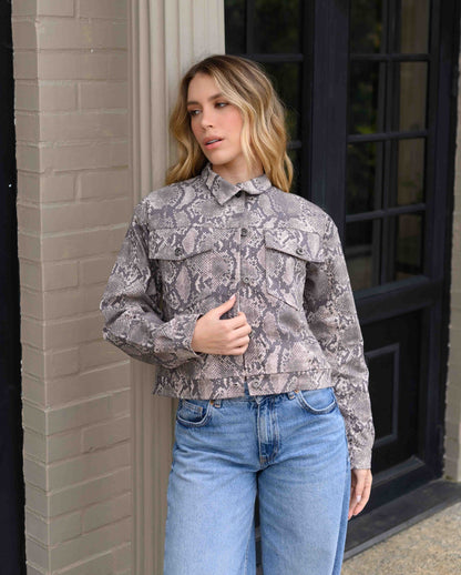 Chaqueta Maia Print Pitón