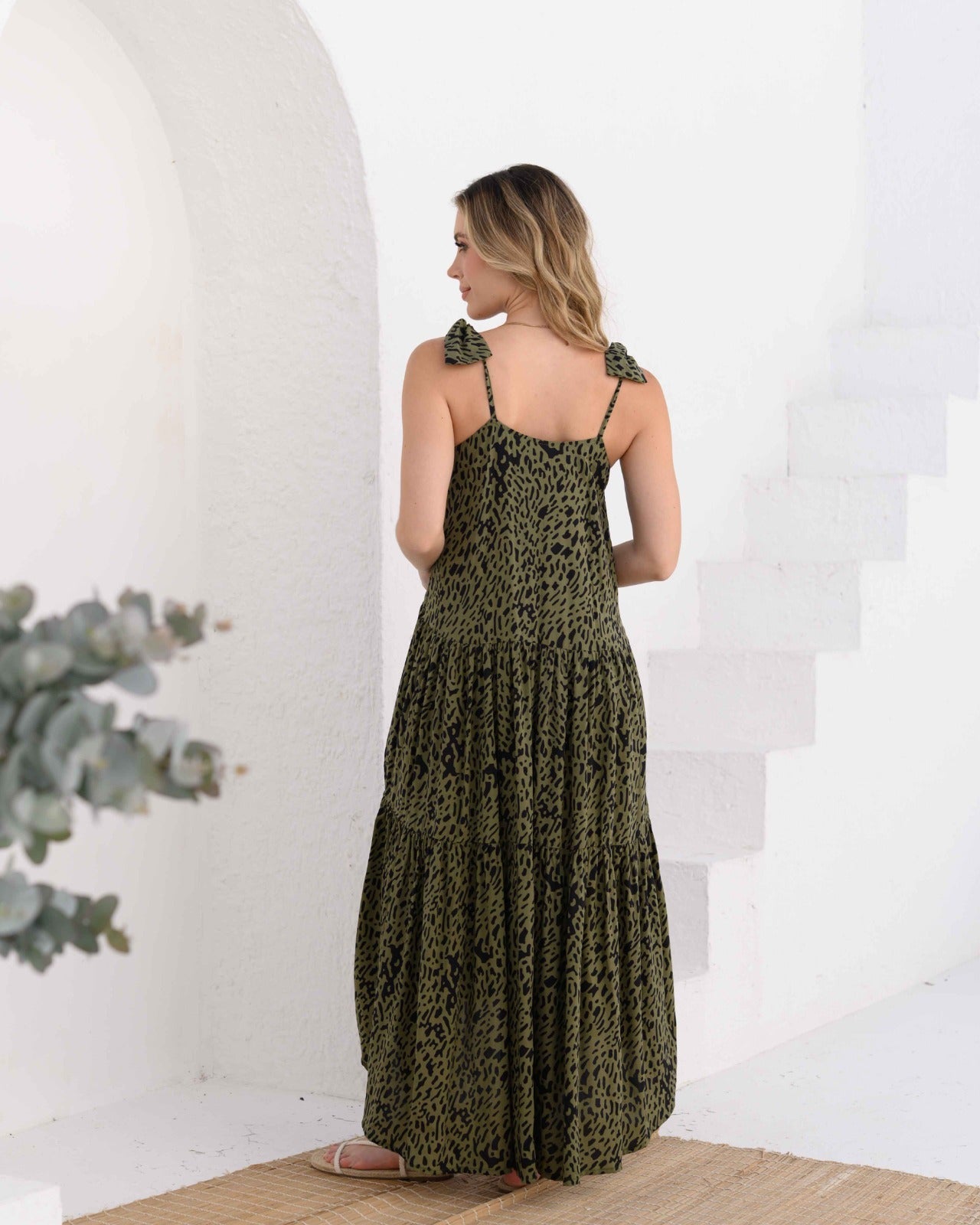 Vestido March print verde