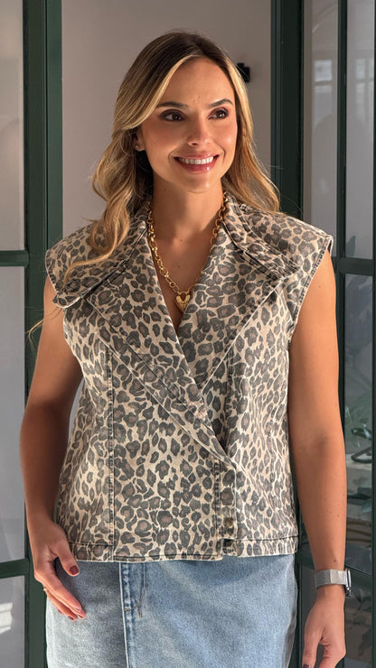 Chaleco Vera Print