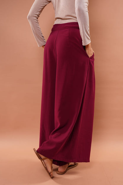 Pantalón Fenicia burgundy