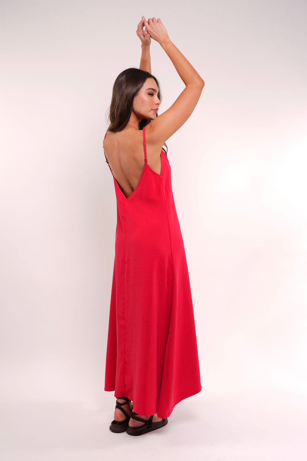 Vestido Olivia Cereza