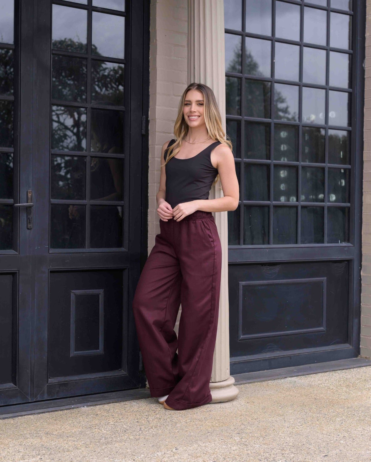 Pantalón Cande Plane Vino
