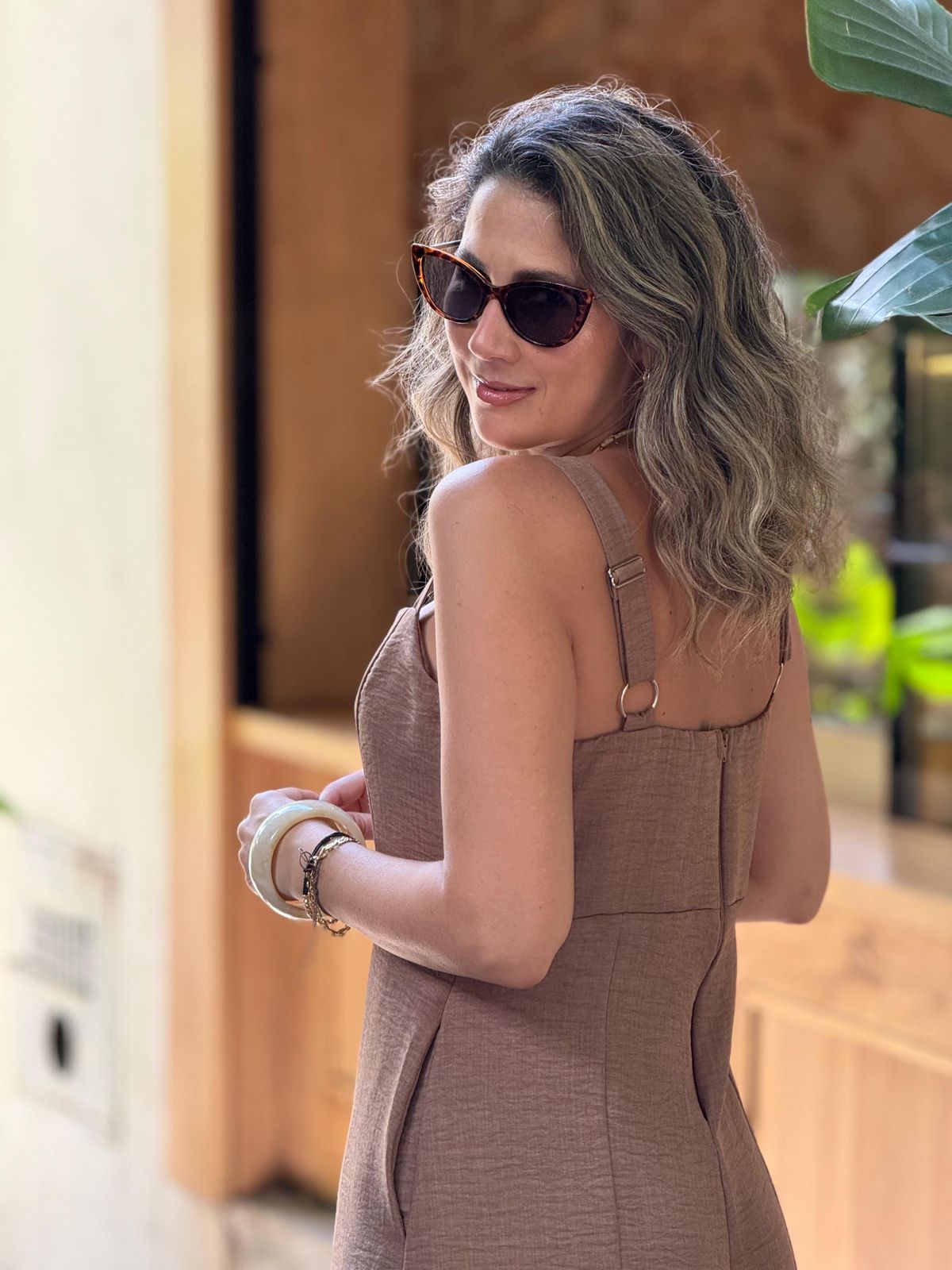 Enterizo Conde café