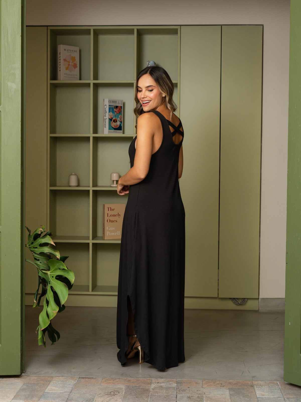 Vestido Isabela Plane black