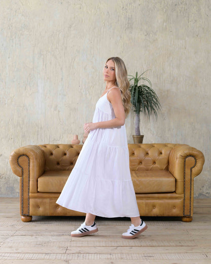 Vestido Cereza blanco