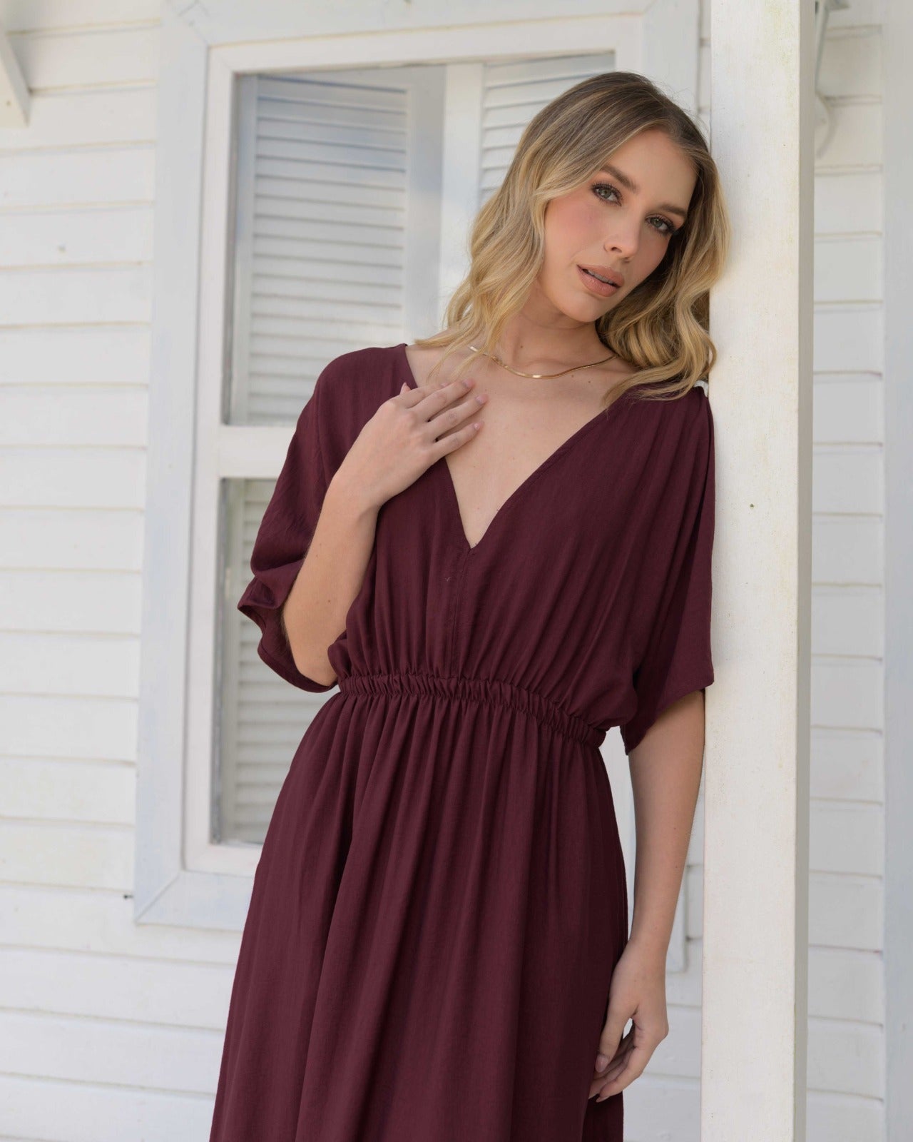 Vestido Elodia Uva