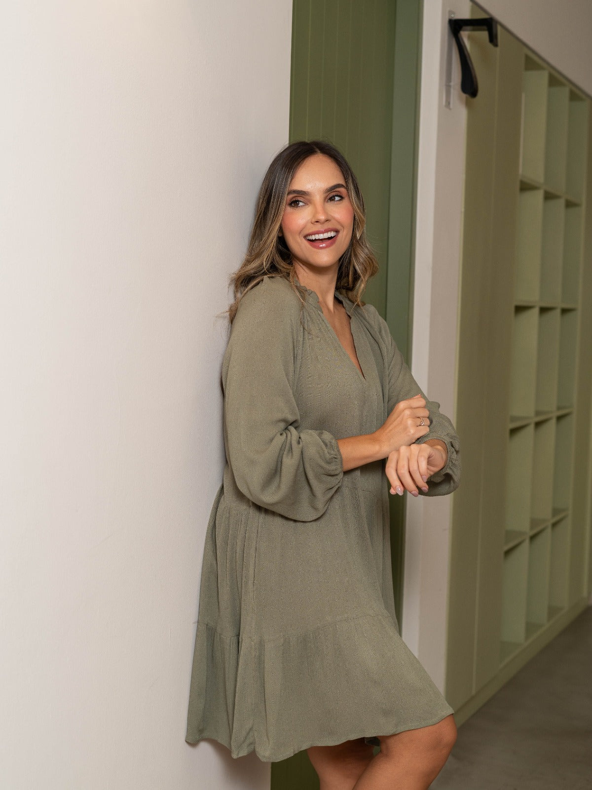 Vestido Anis verde