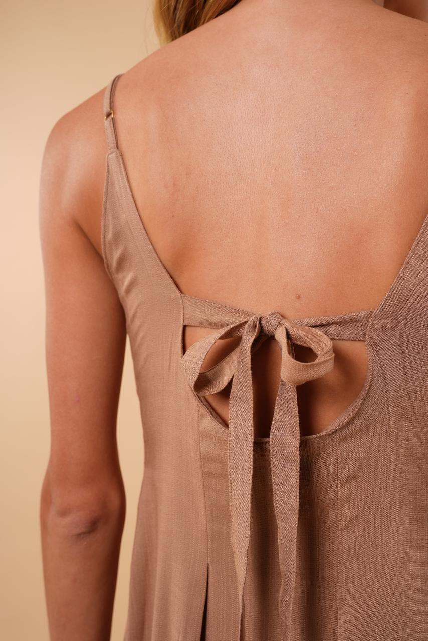 Vestido Salomé Taupe