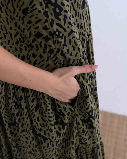 Vestido March print verde