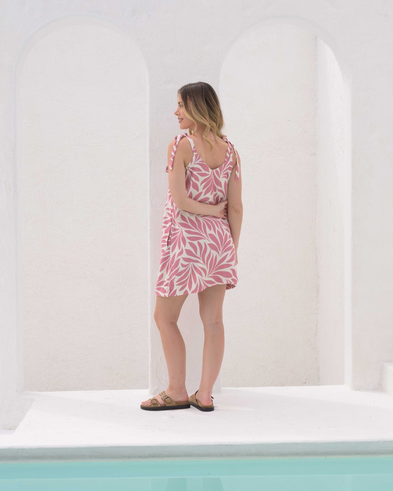 Vestido Abril Kioto rosa