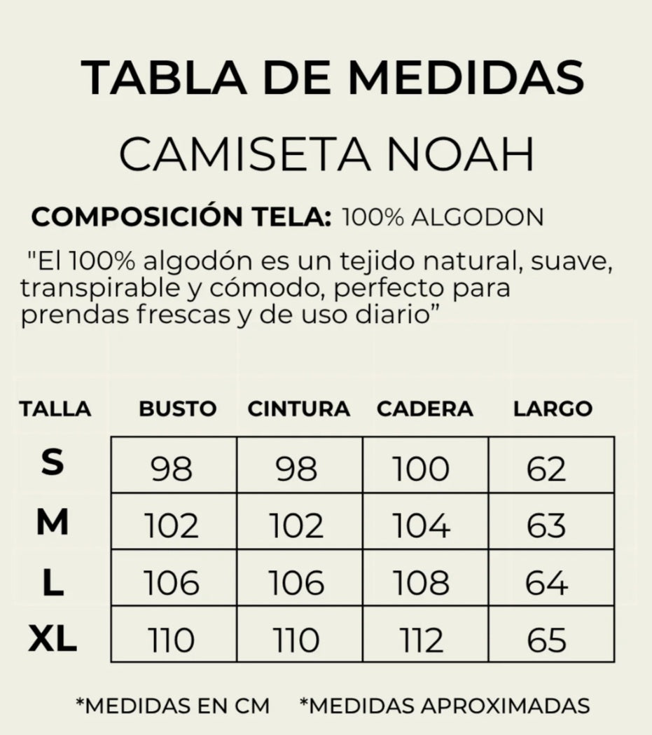 Camiseta Noah Vainilla