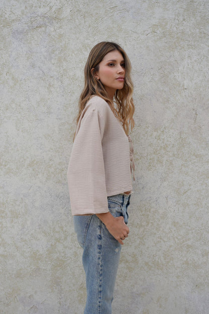 Blusa Tauro Taupe