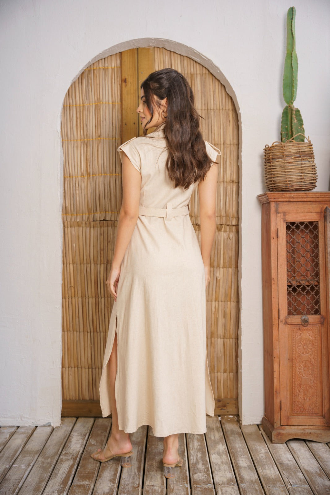 Vestido Sara beige