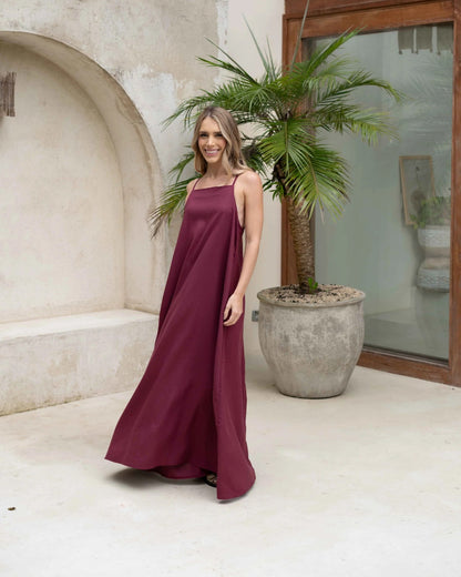 Vestido Aitana Plane vino