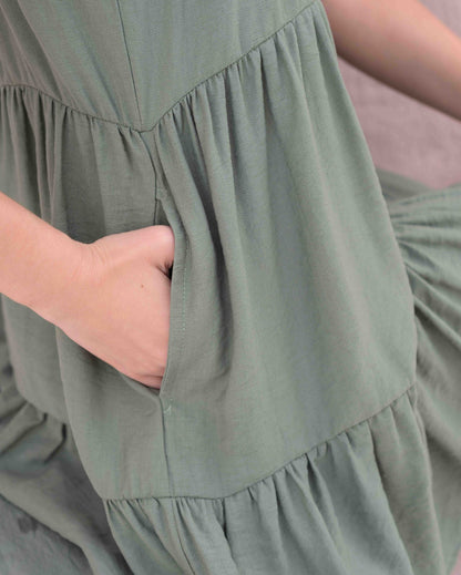 Vestido Alexa Plane Salvia