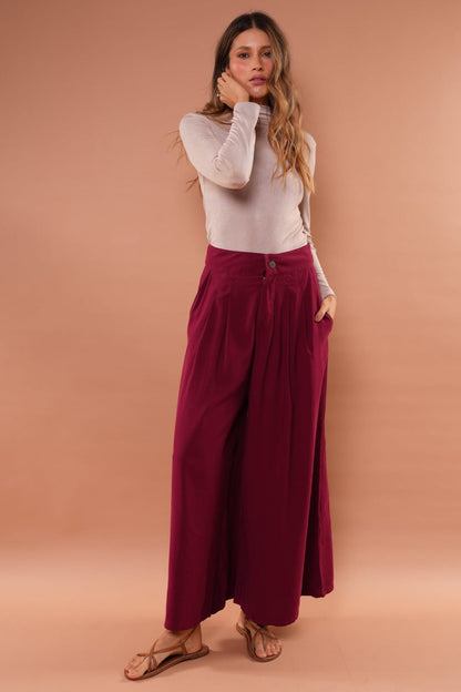 Pantalón Fenicia burgundy