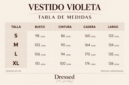 Vestido Violeta Botánico