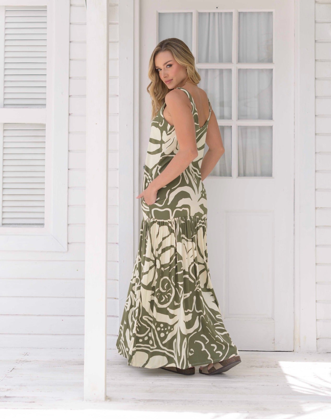 Vestido Marcia Milán Verde