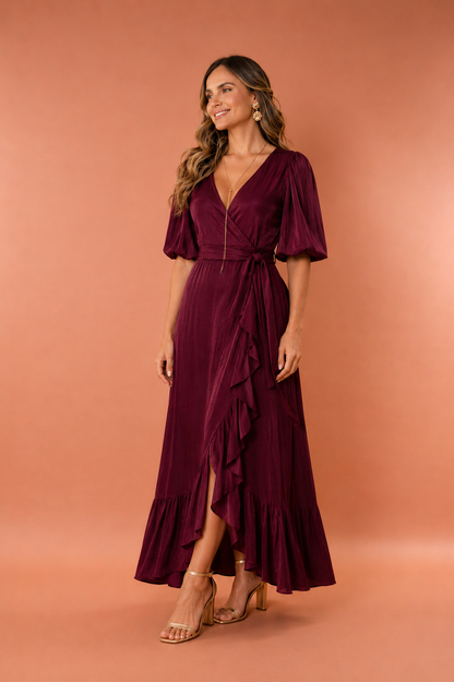 Vestido Melina Merlot