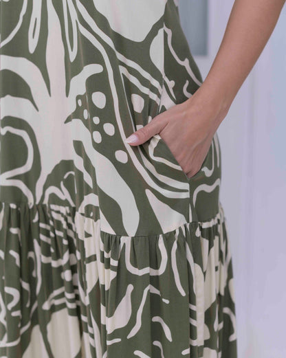 Vestido Marcia Milán Verde