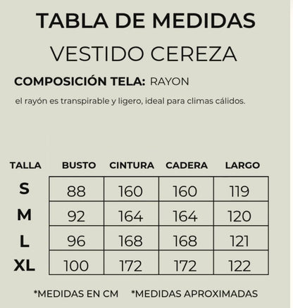 Vestido Cereza Plane Forest