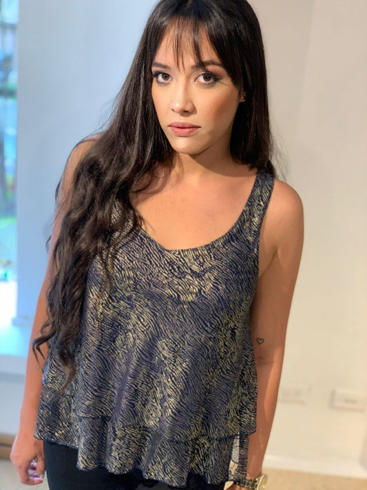 Blusa Amazonía azul
