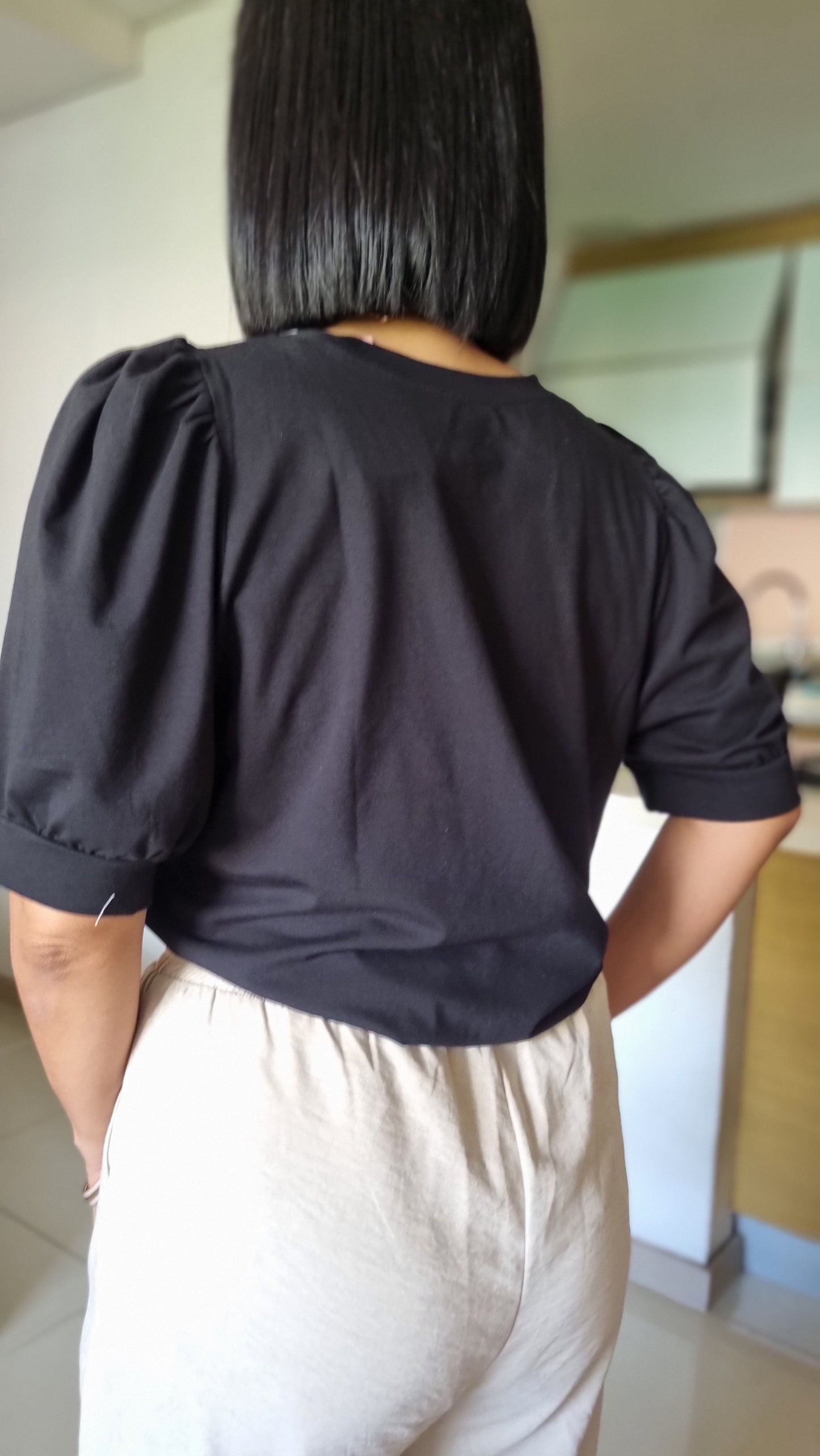 Blusa Pekín negra