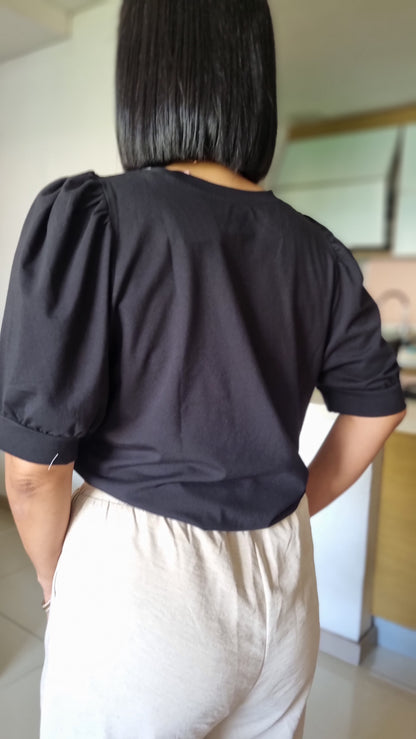 Blusa Pekín negra