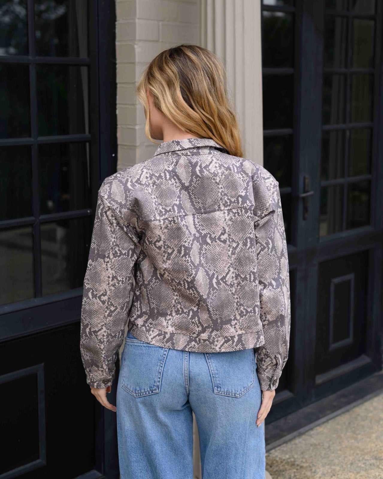 Chaqueta Maia Print Pitón