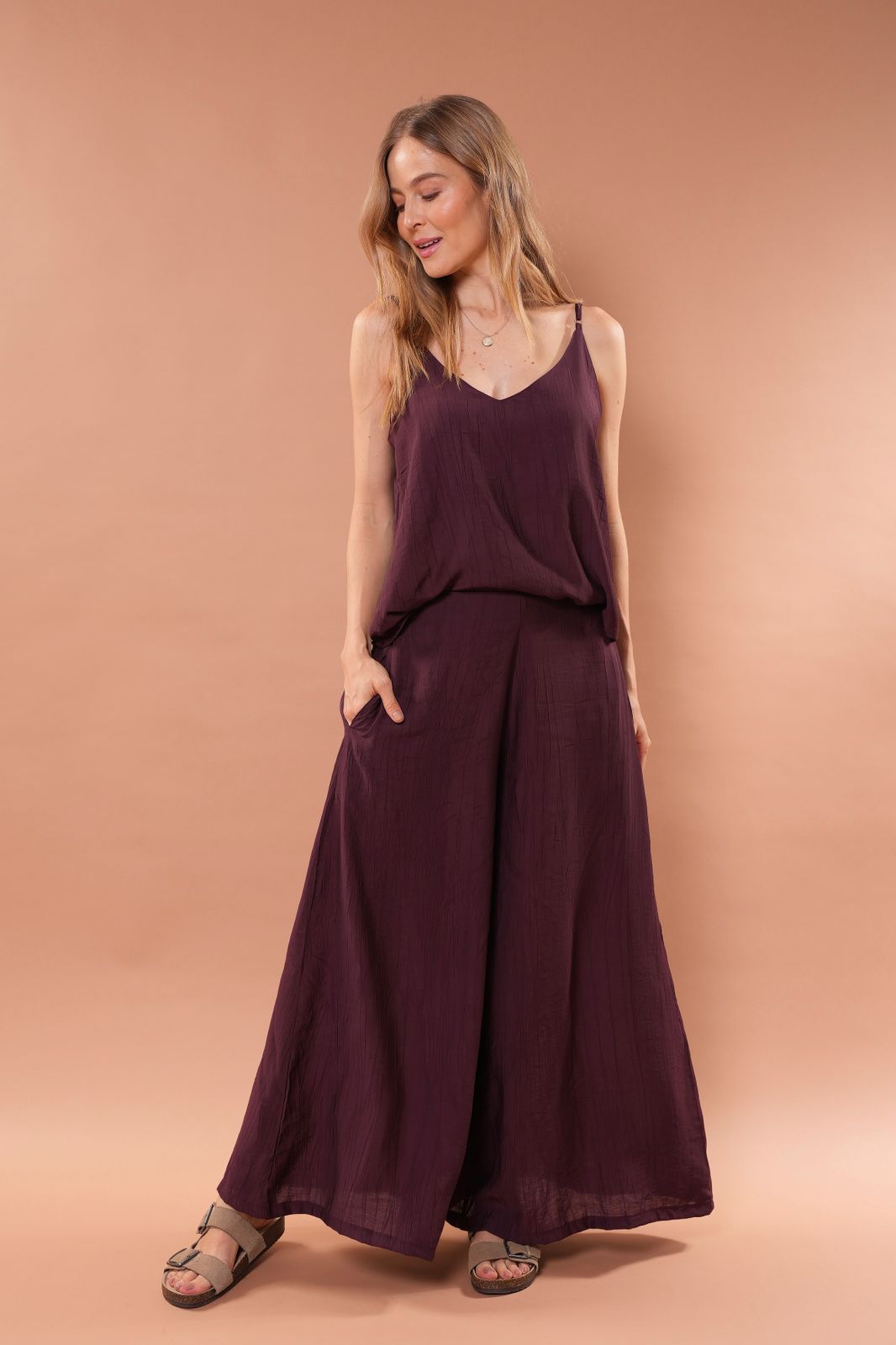 Pantalón Prisma Uva