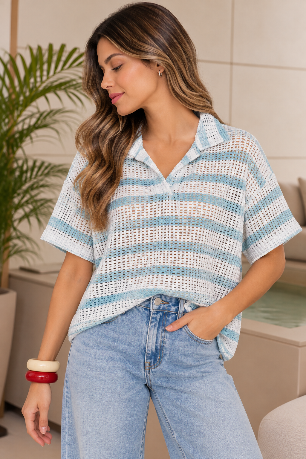Blusa Erika azul