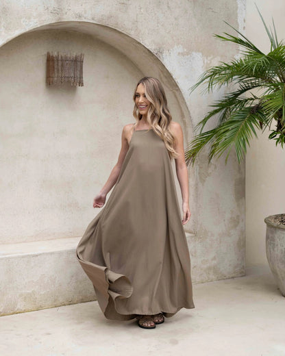 Vestido Aitana Plane Gold