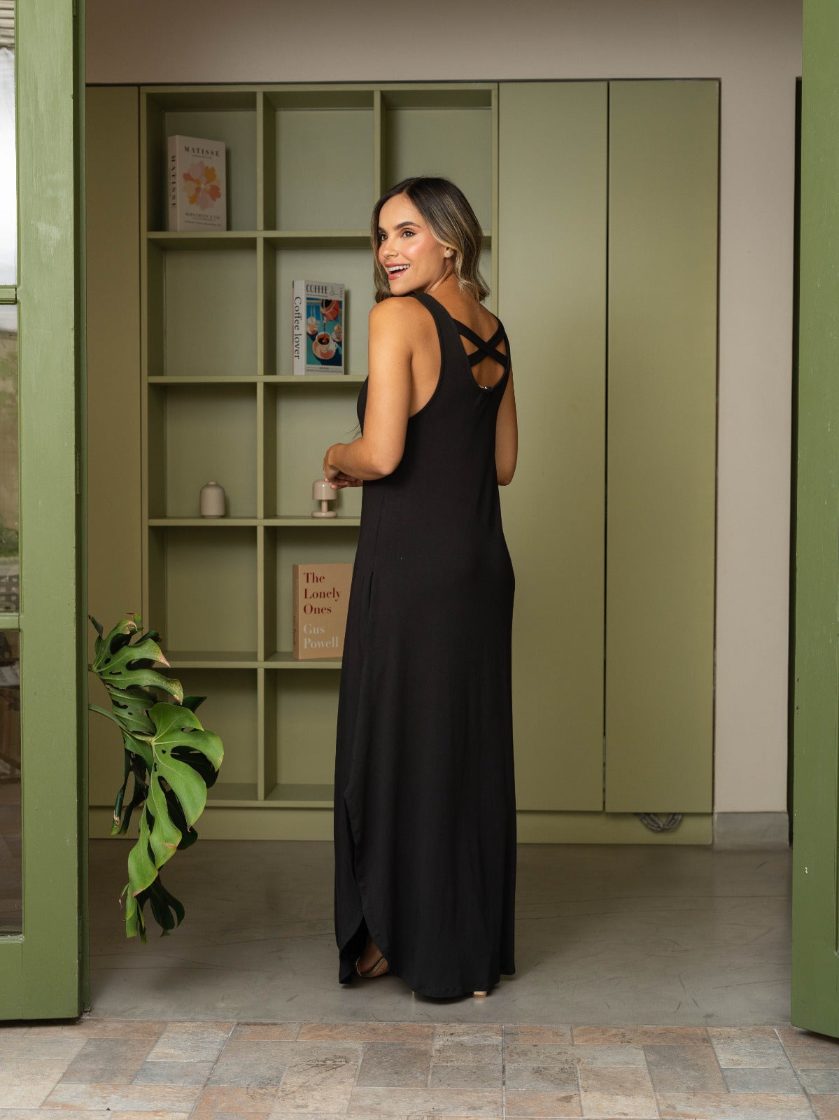 Vestido Isabela Plane black