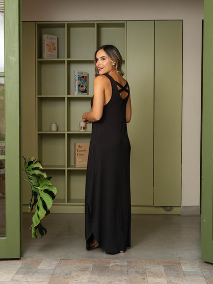 Vestido Isabela Plane black
