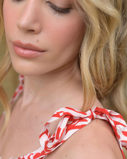 Vestido Abril Milán rojo