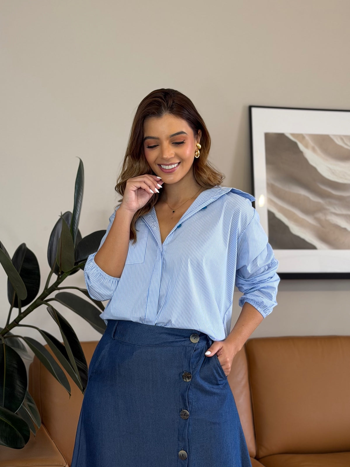 Camisera Emily azul
