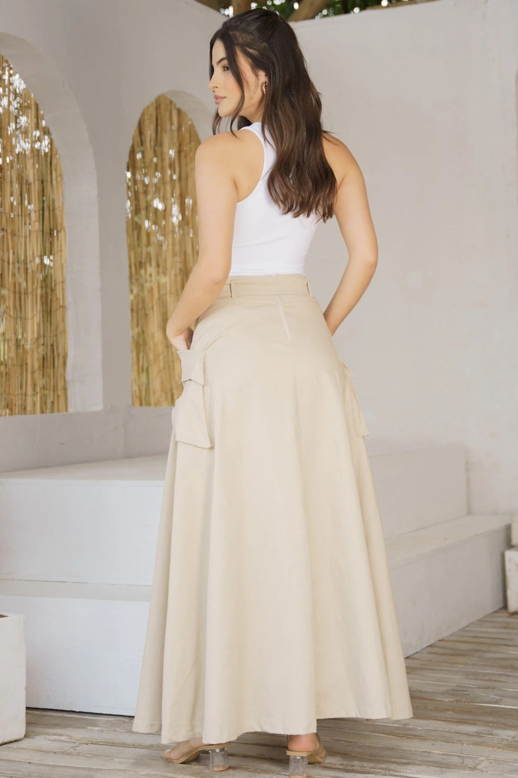 Falda Victoria beige