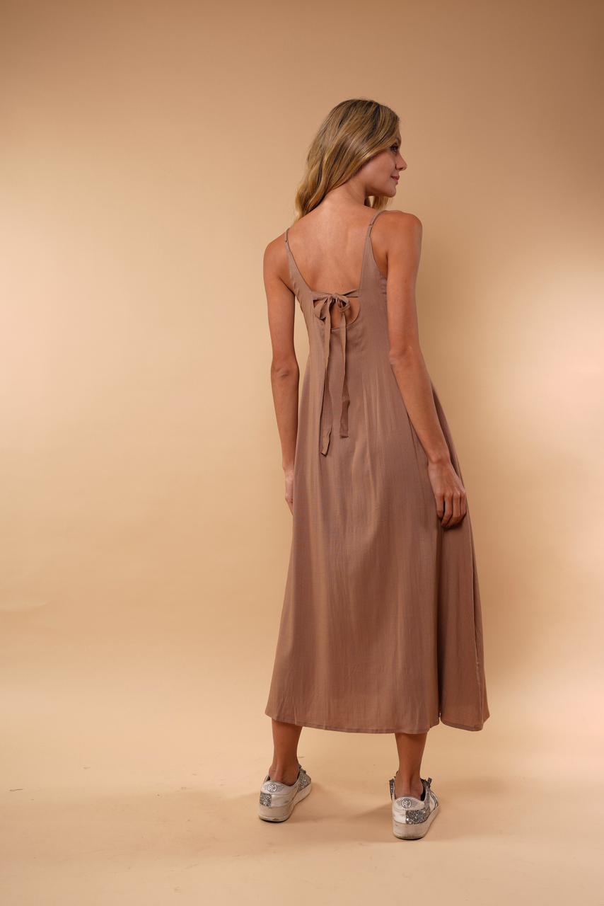 Vestido Salomé Taupe