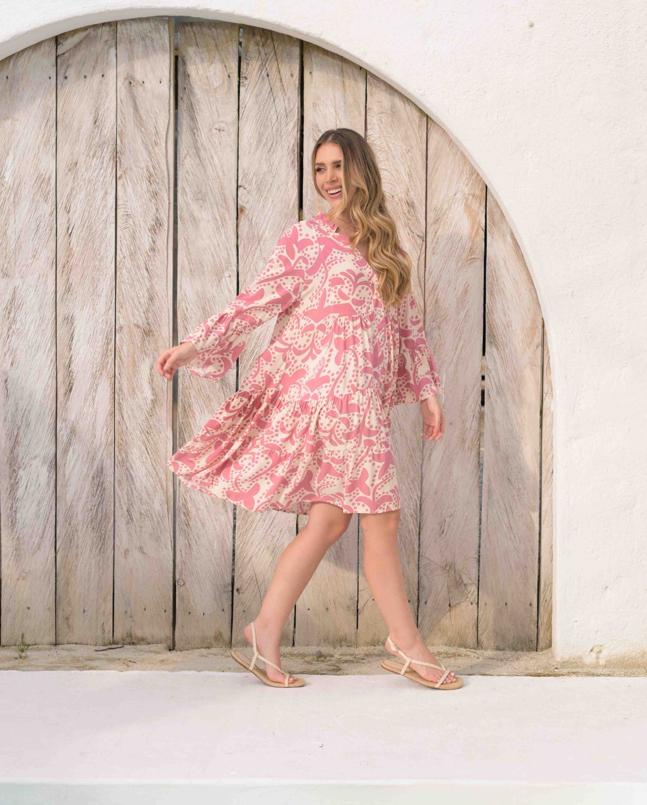 Vestido Lax Bloom rose